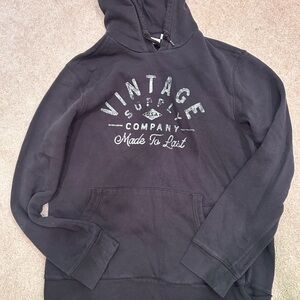 Vintage Supply Black Graphic Hoodie